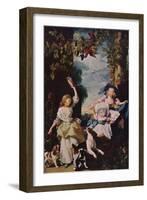 The Three Youngest Daughters of George III, 1937-John Singleton Copley-Framed Giclee Print