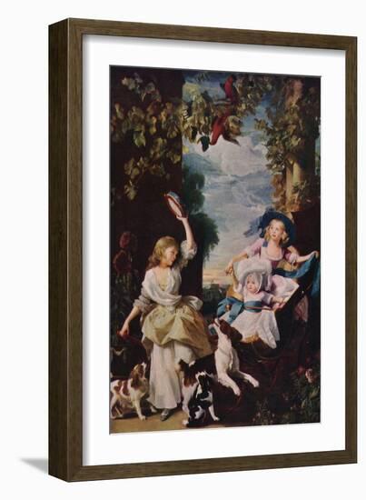 The Three Youngest Daughters of George III, 1937-John Singleton Copley-Framed Giclee Print