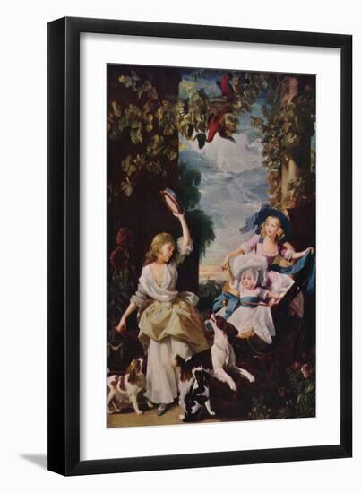 The Three Youngest Daughters of George III, 1937-John Singleton Copley-Framed Giclee Print