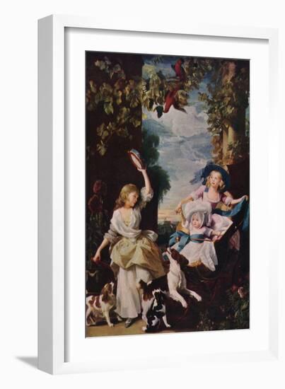 The Three Youngest Daughters of George III, 1937-John Singleton Copley-Framed Giclee Print