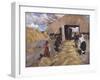 The Threshing, 1916-Sergei Arsenyevich Vinogradov-Framed Giclee Print