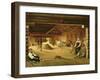 The Threshing Floor, 1821 (Oil on Canvas)-Aleksei Gavrilovich Venetsianov-Framed Giclee Print