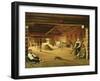 The Threshing Floor, 1821 (Oil on Canvas)-Aleksei Gavrilovich Venetsianov-Framed Giclee Print