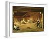 The Threshing Floor, 1821 (Oil on Canvas)-Aleksei Gavrilovich Venetsianov-Framed Giclee Print