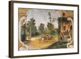 The Threshing-Giovanni Francesco Barbieri-Framed Giclee Print