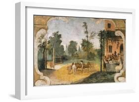 The Threshing-Giovanni Francesco Barbieri-Framed Giclee Print