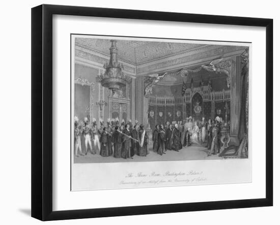 The Throne Room, Buckingham Palace. Presentation of an Address from the University of Oxford-Henry Melville-Framed Giclee Print