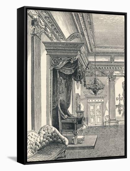 The Throne Room Dublin Castle, 1896-null-Framed Stretched Canvas