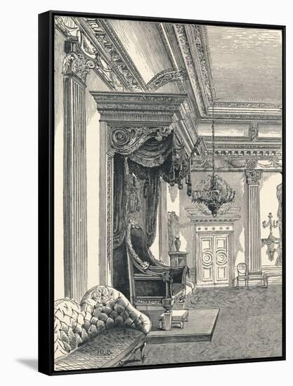 The Throne Room Dublin Castle, 1896-null-Framed Stretched Canvas