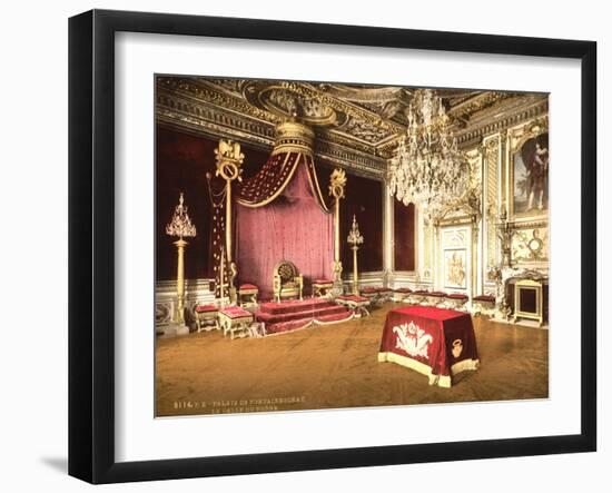 The Throne Room, Fontainebleau Palace, France, C.1890-C.1900-null-Framed Giclee Print