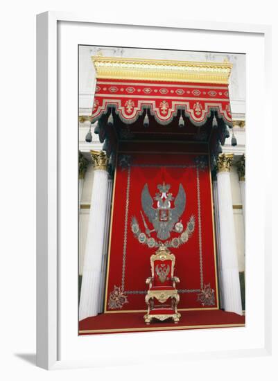 The Throne Room of the Winter Palace in St. Petersburg, Russia-Dennis Brack-Framed Photographic Print