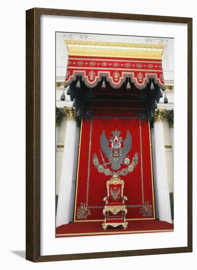 The Throne Room of the Winter Palace in St. Petersburg, Russia-Dennis Brack-Framed Photographic Print