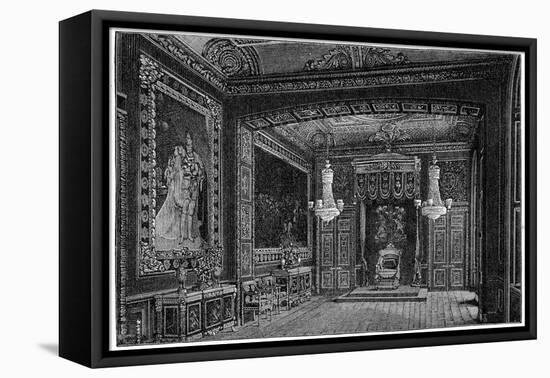 The Throne Room, Windsor, 1880-Robert Taylor Pritchett-Framed Stretched Canvas