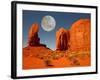 The Thumb Monument in Monument Valley Arizona-tobkatrina-Framed Photographic Print