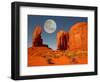 The Thumb Monument in Monument Valley Arizona-tobkatrina-Framed Photographic Print