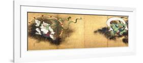 The Thunder God Raijin (left) and the Wind God Fujin (right), c.1700-Ogata Korin-Framed Giclee Print