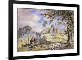 The Thuparama Dagoba at Anuradhapura, Sri Lanka, 1873 (Pencil, Pen, Ink, W/C)-Constance Frederica Gordon-Cumming-Framed Giclee Print