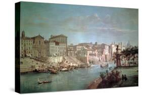 The Tiber to Porto Di Ripetta-Gaspar van Wittel-Stretched Canvas