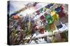 The Tibetan Prayer Flags Made of Colored Cloth-Roberto Moiola-Stretched Canvas