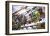 The Tibetan Prayer Flags Made of Colored Cloth-Roberto Moiola-Framed Photographic Print