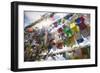 The Tibetan Prayer Flags Made of Colored Cloth-Roberto Moiola-Framed Photographic Print