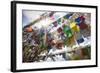 The Tibetan Prayer Flags Made of Colored Cloth-Roberto Moiola-Framed Photographic Print