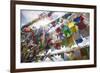 The Tibetan Prayer Flags Made of Colored Cloth-Roberto Moiola-Framed Photographic Print