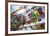 The Tibetan Prayer Flags Made of Colored Cloth-Roberto Moiola-Framed Photographic Print