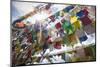 The Tibetan Prayer Flags Made of Colored Cloth-Roberto Moiola-Mounted Photographic Print