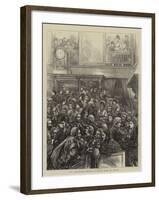 The Tichborne Trial, Luncheon Time in Court-Henry Woods-Framed Giclee Print