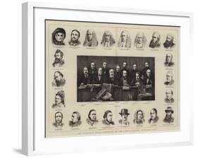 The Tichborne Trial, Portraits of the Judges, Counsel, Witnesses, Etc-null-Framed Giclee Print