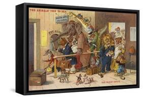 The Ticket Office - the Animals' Trip to the Sea-null-Framed Stretched Canvas
