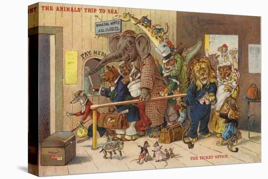 The Ticket Office - the Animals' Trip to the Sea-null-Stretched Canvas