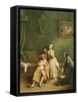 The Tickle, C. 1755-Pietro Longhi-Framed Stretched Canvas
