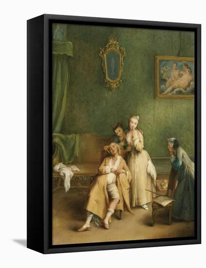 The Tickle, C. 1755-Pietro Longhi-Framed Stretched Canvas