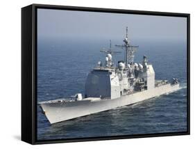 The Ticonderoga-Class Guided-Missile Cruiser USS Shiloh-Stocktrek Images-Framed Stretched Canvas