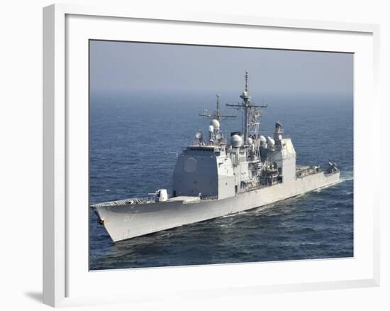 The Ticonderoga-Class Guided-Missile Cruiser USS Shiloh-Stocktrek Images-Framed Photographic Print