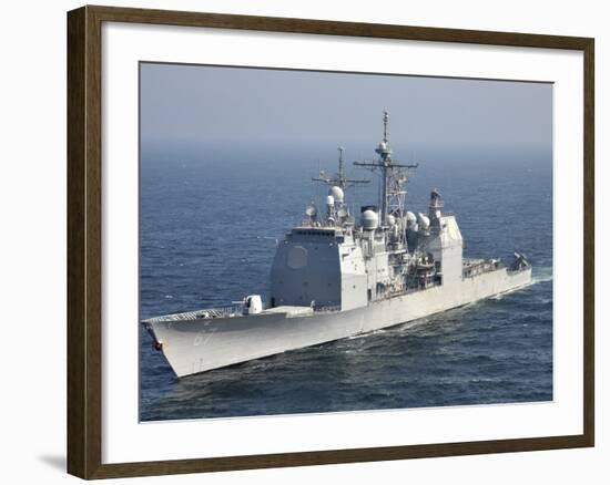 The Ticonderoga-Class Guided-Missile Cruiser USS Shiloh-Stocktrek Images-Framed Photographic Print