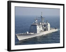 The Ticonderoga-Class Guided-Missile Cruiser USS Shiloh-Stocktrek Images-Framed Photographic Print