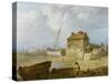 The Tidal Mill at Emsworth-John Thomas Serres-Stretched Canvas