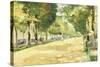 The Tiergarten Park, Berlin-Lesser Ury-Stretched Canvas