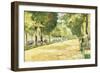 The Tiergarten Park, Berlin-Lesser Ury-Framed Giclee Print