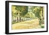 The Tiergarten Park, Berlin-Lesser Ury-Framed Giclee Print