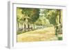 The Tiergarten Park, Berlin-Lesser Ury-Framed Giclee Print