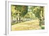 The Tiergarten Park, Berlin-Lesser Ury-Framed Giclee Print