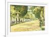 The Tiergarten Park, Berlin-Lesser Ury-Framed Giclee Print