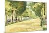 The Tiergarten Park, Berlin-Lesser Ury-Mounted Giclee Print