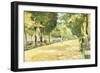 The Tiergarten Park, Berlin-Lesser Ury-Framed Giclee Print