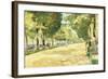 The Tiergarten Park, Berlin-Lesser Ury-Framed Giclee Print