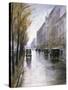 The Tiergartenstrasse, Berlin-Lesser Ury-Stretched Canvas